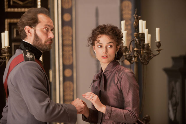 Keira Knightly em Anna Karenina (Figurinos Jaqueline Durran) 