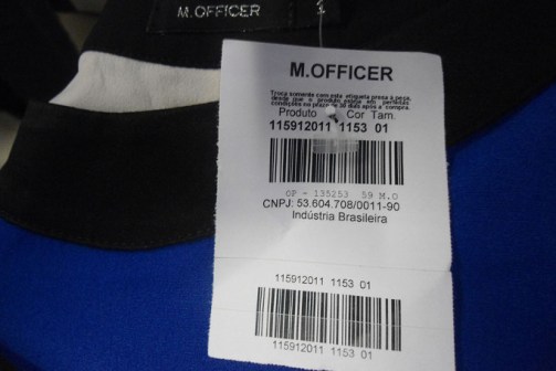 Roupa da M.Officer flagrada em oficina com trabalho escravo @ Foto MPT-PRT2
