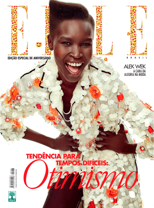 Alek Wek na Elle Brasil Maio 2016 @ Gustavo Zylberszatajn
