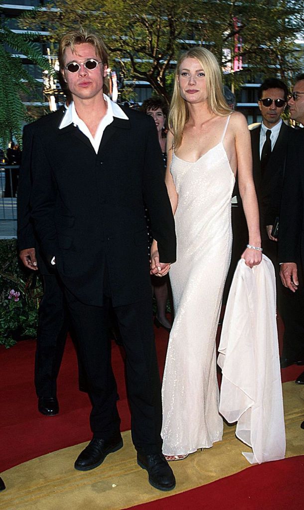 Brad Pitt e Gwyneth Paltrow no Oscar 1996 @ Getty