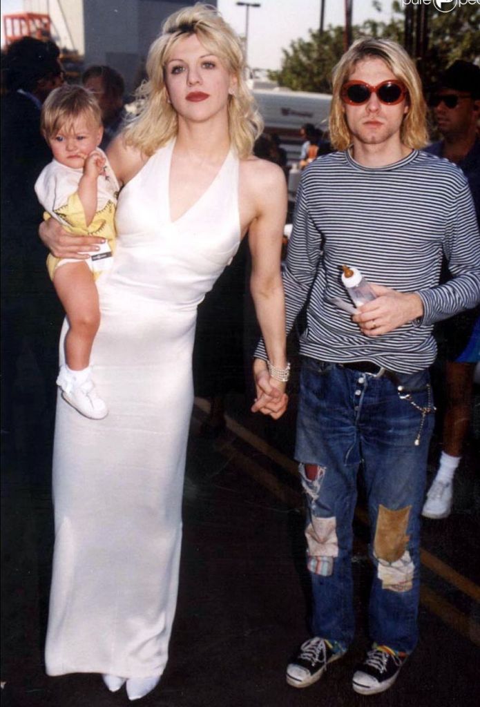 Courtney Love, a filha e Kurt Cobain @ Divulgação