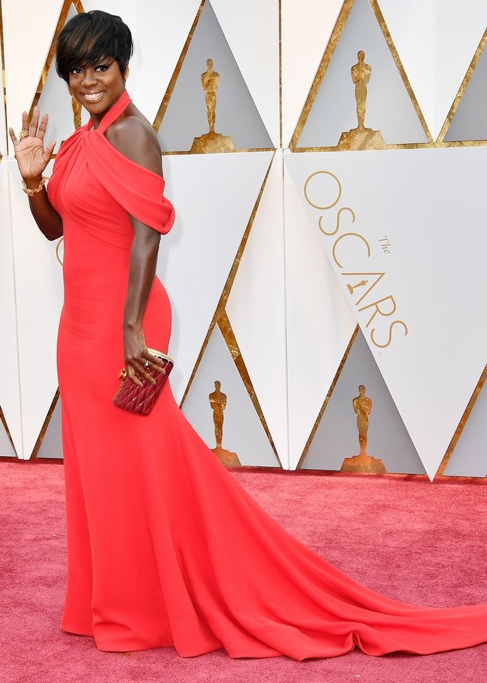 Oscar 2017 Viola Davis veste Armani Privé e joias Niwaka @ Getty