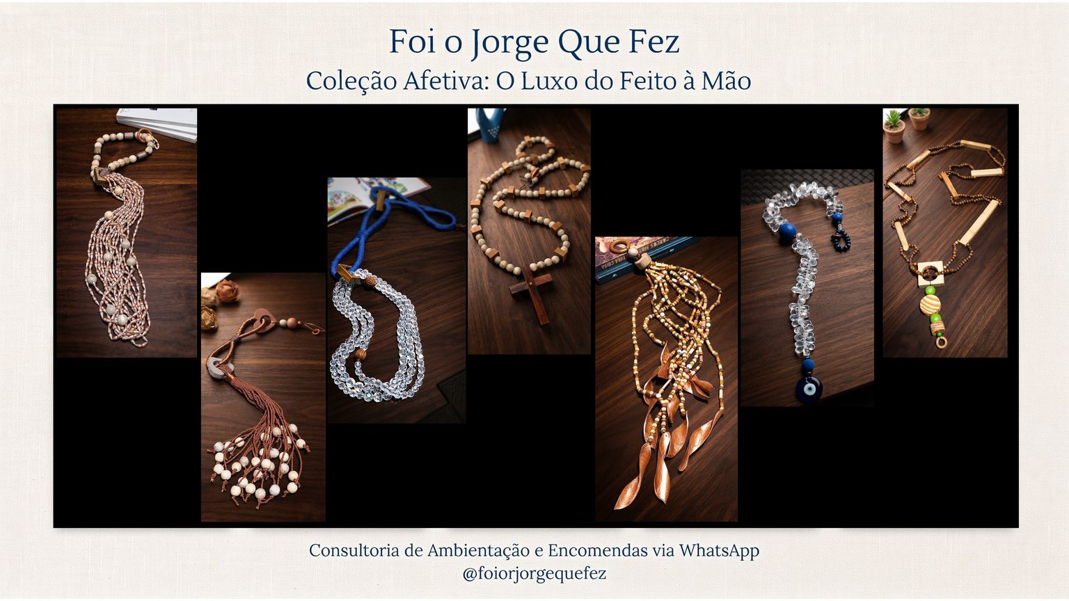 Fez Design O retorno dos colares decorativos do ateliê Foi o Jorge Que Fez – MONDO ...